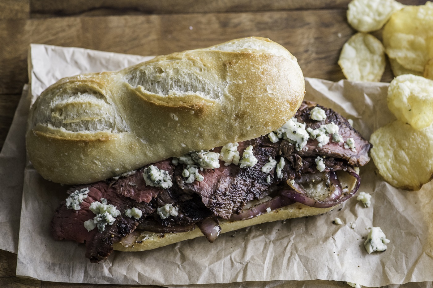 Steak and Gorgonzola Melt