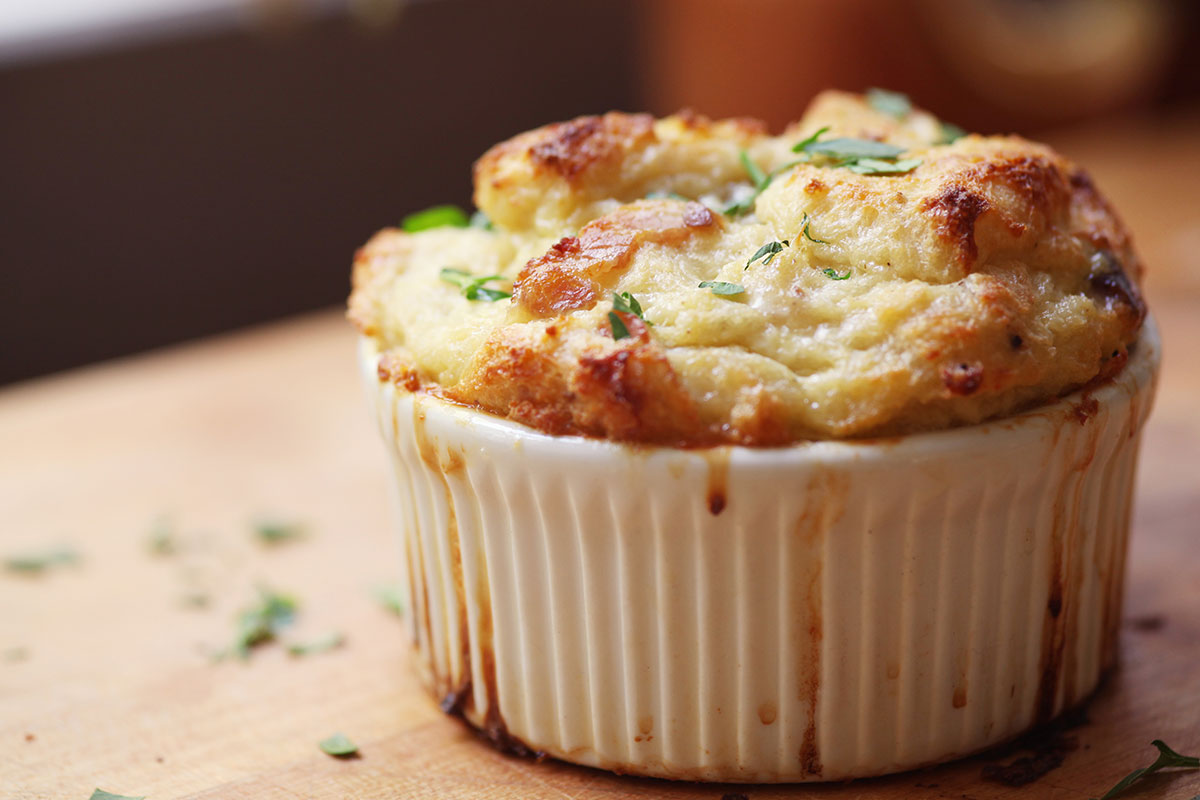 Applewood Smoked Bacon Bread Pudding Recipe