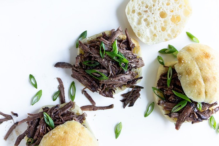 Beer Braised Short Rib Sliders