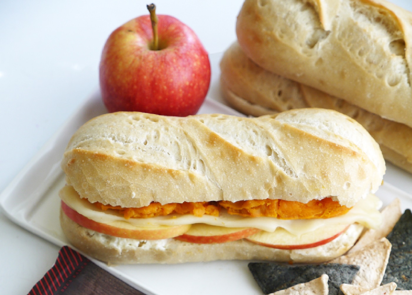 Sweet Potato and Cheese Baguette Sandwich