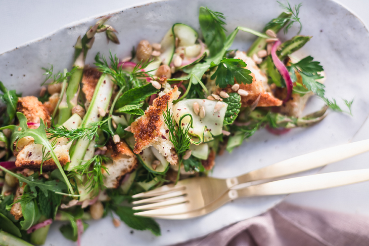 Spring green bean salad