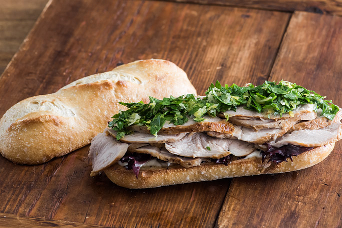 10-inch Demi Baguette Porchetta Sandwich