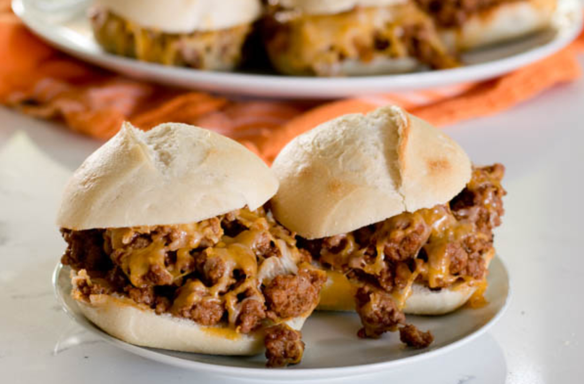 Individual Baked Sloppy Joes