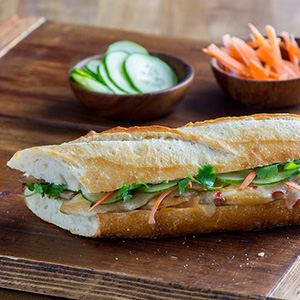 Vietnamese Grilled Chicken Bánh mì