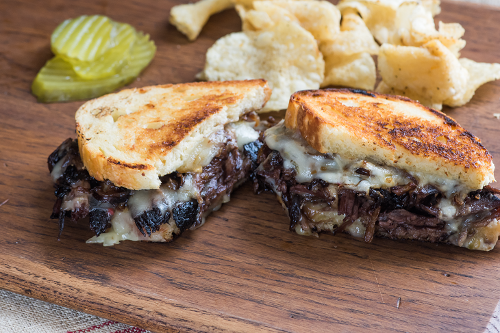 Cowboy Brisket Grilled Cheese