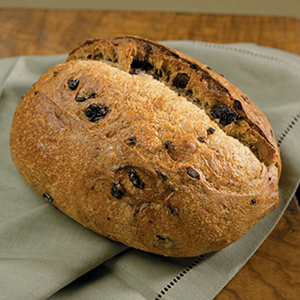 Rosemary Olive Oil loaf sliced in half