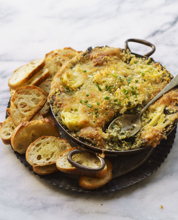 La Brea Bakery French Baguette Spinach and Artichoke Dip Recipe