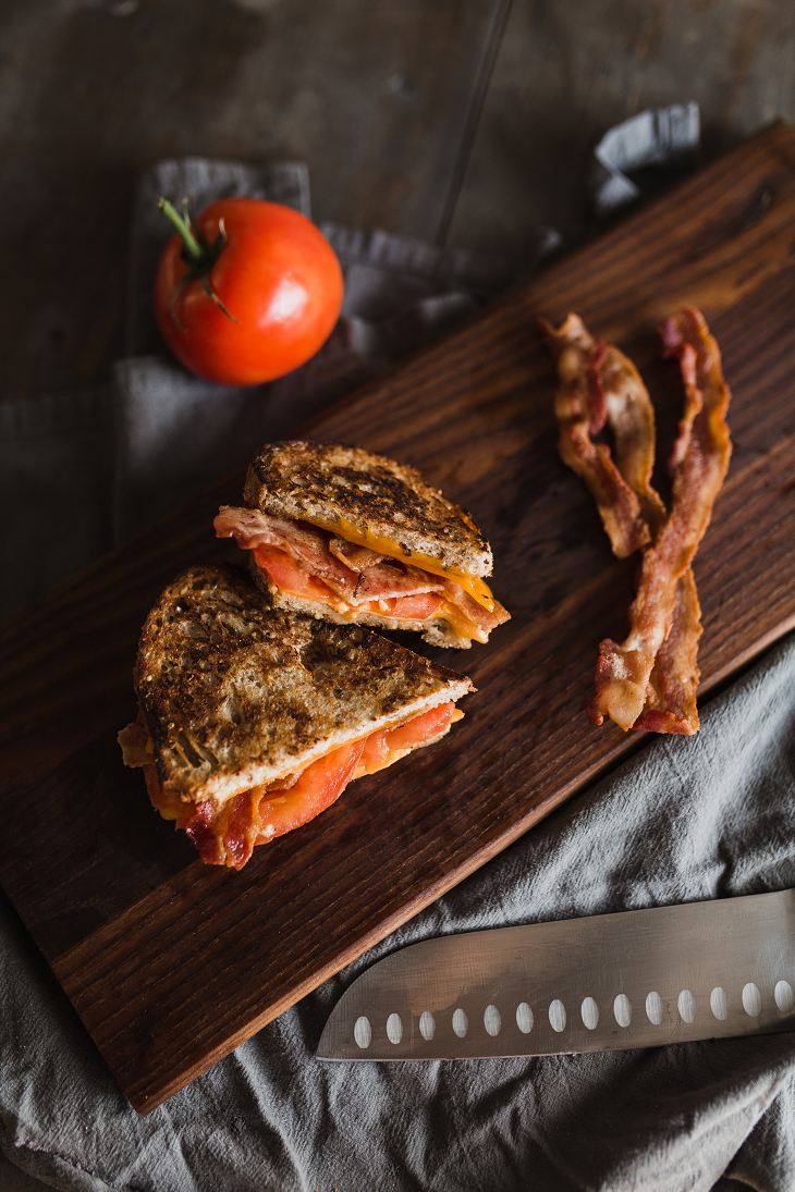 La Brea Bakery Whole Grain Loaf Bacon Cheese Tomato Grilled Cheese Recipe