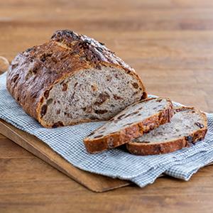 Rosemary Olive Oil loaf sliced in half