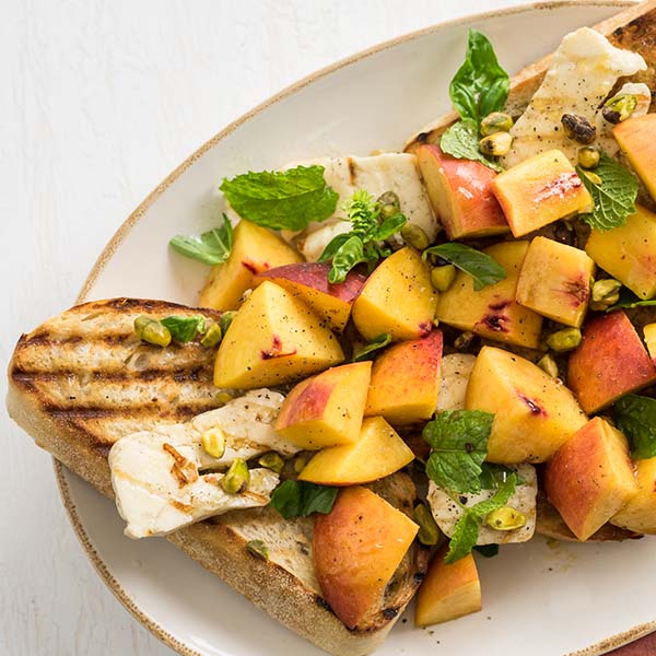 Stone Fruit Panzanella Salad