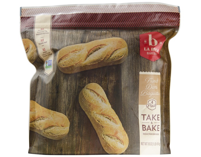 Frozen demi baguette package