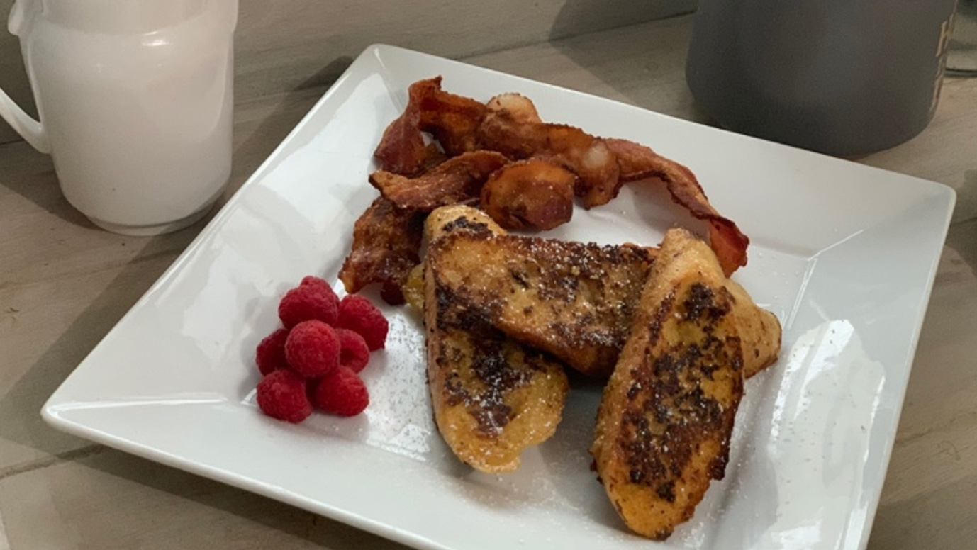 Eggnog French Toast with La Brea Bakery’s Sourdough Baguette