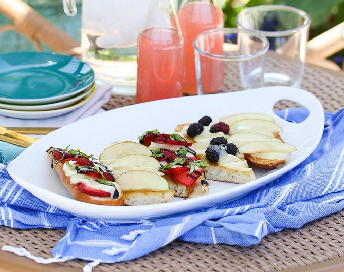 Open-Faced Toasted Baguettes