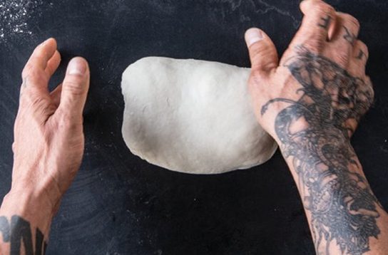 shaping dough