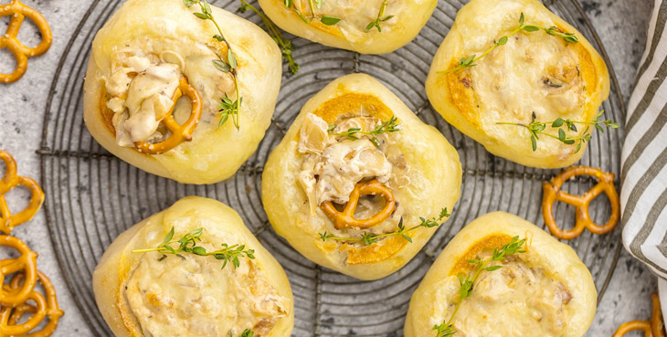 Mini French Onion Dip Bread Bowls