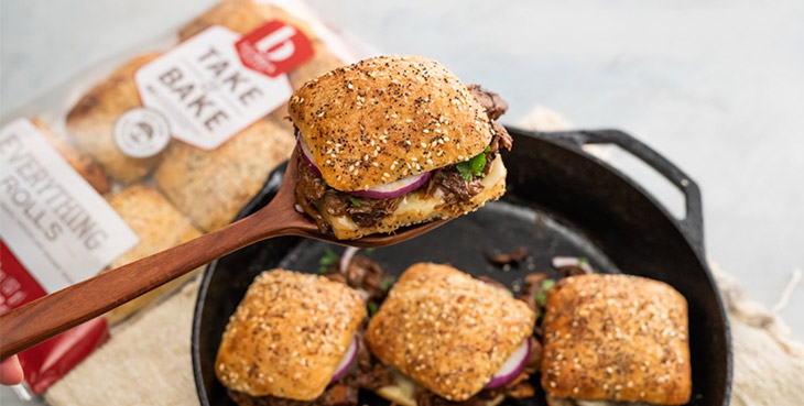 Cast Iron Braised Beef Sliders