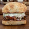 BBQ Pulled Pork with Root Beer BBQ Sauce and Mustard Slaw