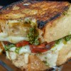 Grilled Cheese with Linguica Brazilian Grilling Sausage and Chimichurri Sauce