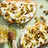 Honey Nut Crostini with Goat Cheese 