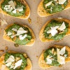 Demi French Baguette Parmesan Spinach Dip Crostini