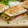 Game Day Sandwich on Take & Bake Rustic Ciabatta Loaf