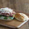 French Dinner Rolls Shredded Pork Slider