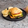 Ciabatta Rolls Smash Cheeseburger