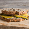 Roasted Zucchini Tomato Goat Cheese Sandwich