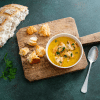 Italian Round Loaf - Sweet Potato Soup with Croutons