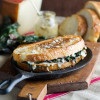 Italian Round Gruyere Grilled Cheese with Sauteed Chard