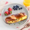 Pretzel Sausage Bun Omlet Sandwich