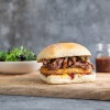 Ciabatta roll short rib & hash brown sandwich