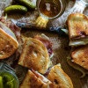 Grilled Cheese with meat and pickles