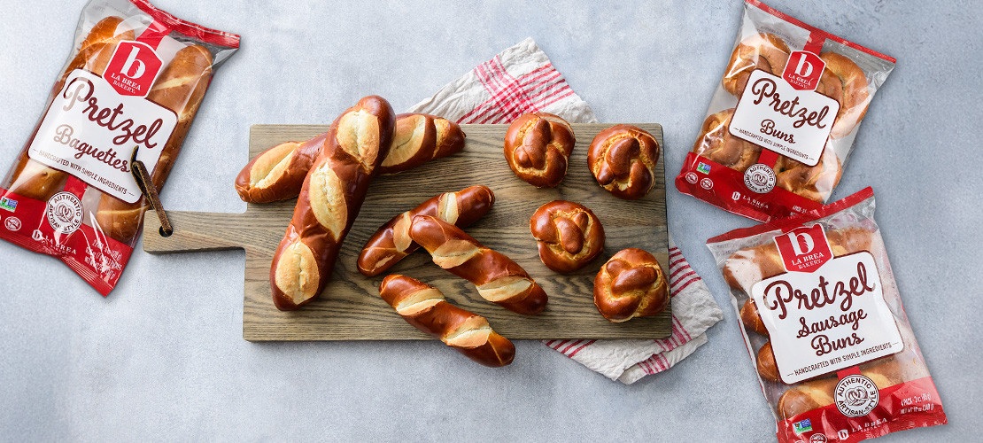 Handcrafted Soft Pretzel Buns and Baguettes