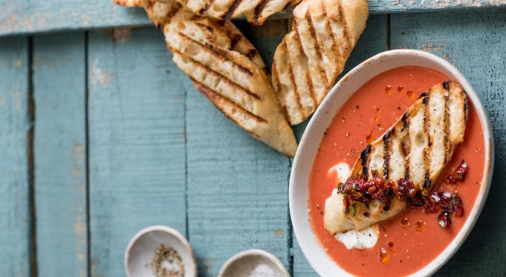 Tomato Spring Soup La Brea Bakery This soup tastes bright, fresh and slightly earthy with a luxurious comforting creamy texture. tomato spring soup