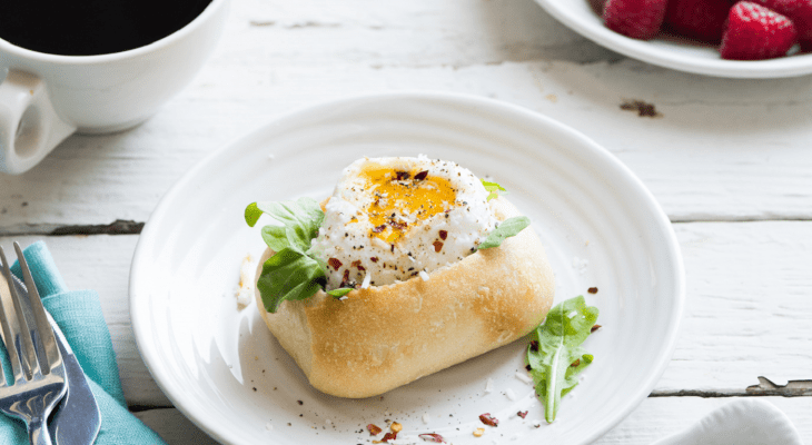 Egg in a Roll Breakfast Sandwich