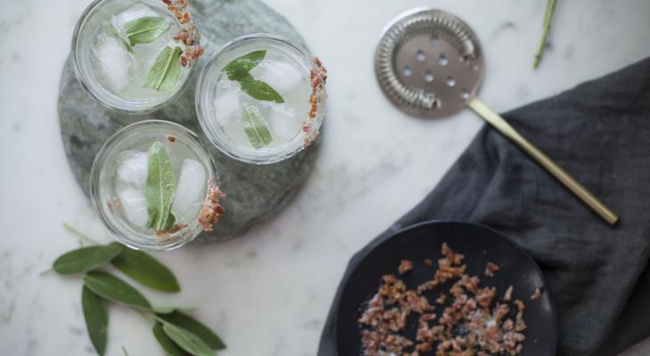 Honey Sage Gin Fizz