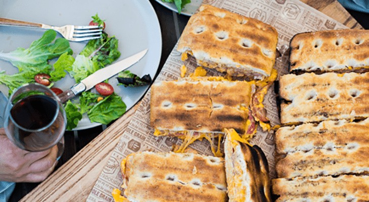 BBQ Grilled Cheese Sandwich