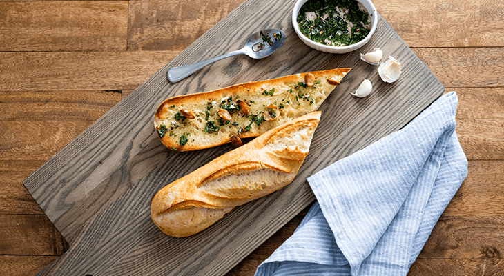 Garlic Bread with Chimichurri