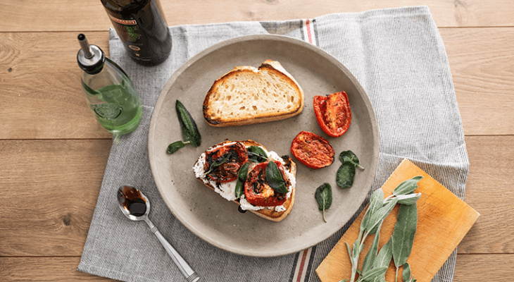 Slow roasted tomato toast