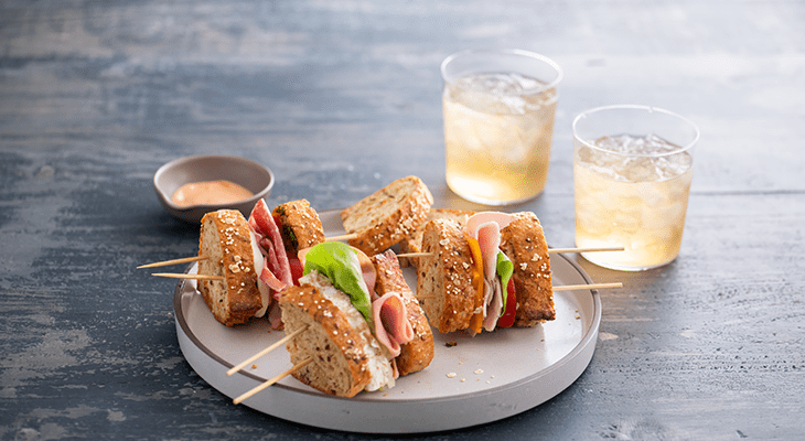 Cocktail Sandwich Skewers
