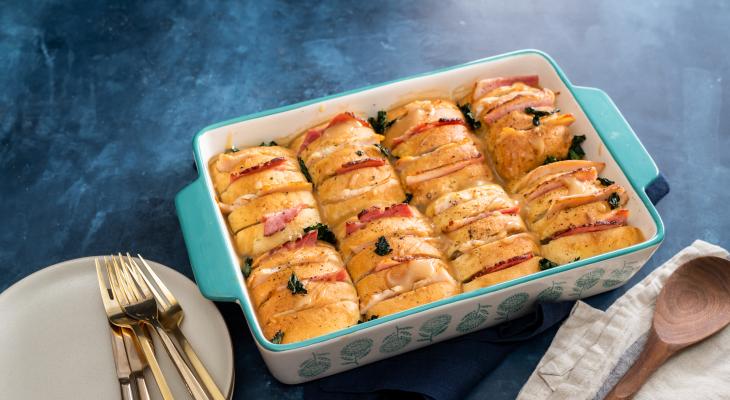 Savory Holiday Rolls Casserole Recipe Holiday Leftover Hasselback Rolls