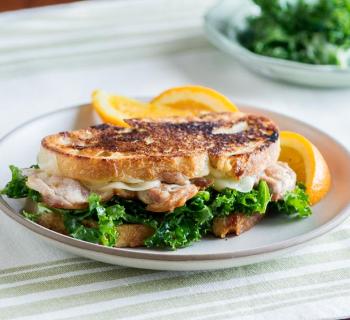 The Caesar – Provolone and Chicken Sandwich with Kale and Caesar dressing
