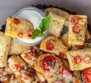 Garlic Butter French Bread Pizza Bites