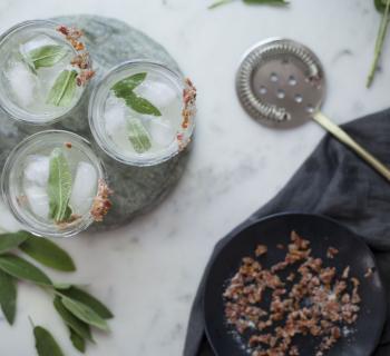 Honey Sage Gin Fizz