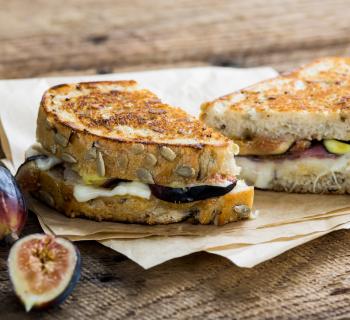 La Brea Bakery Fig, Prosciutto, and Taleggio Grilled Cheese