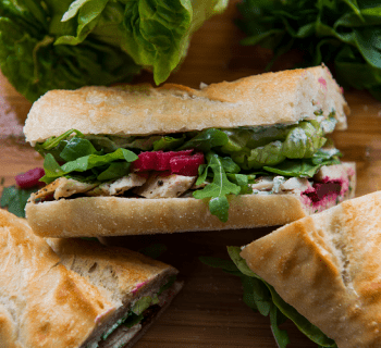 La Brea Bakery Baguette Grilled Chicken Beets Sandwich