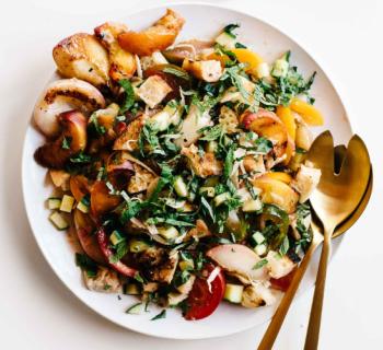 Grilled Nectarine Panzanella Salad