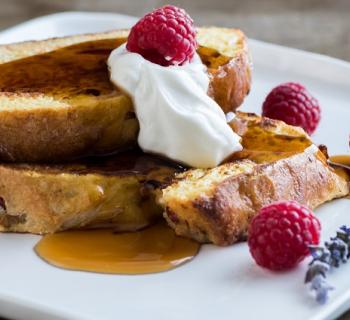 Cranberry White Chocolate French Toast