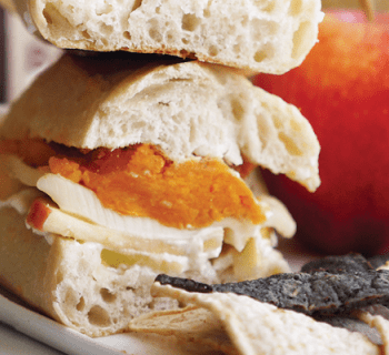 Sweet Potato and Cheese Baguette Sandwich